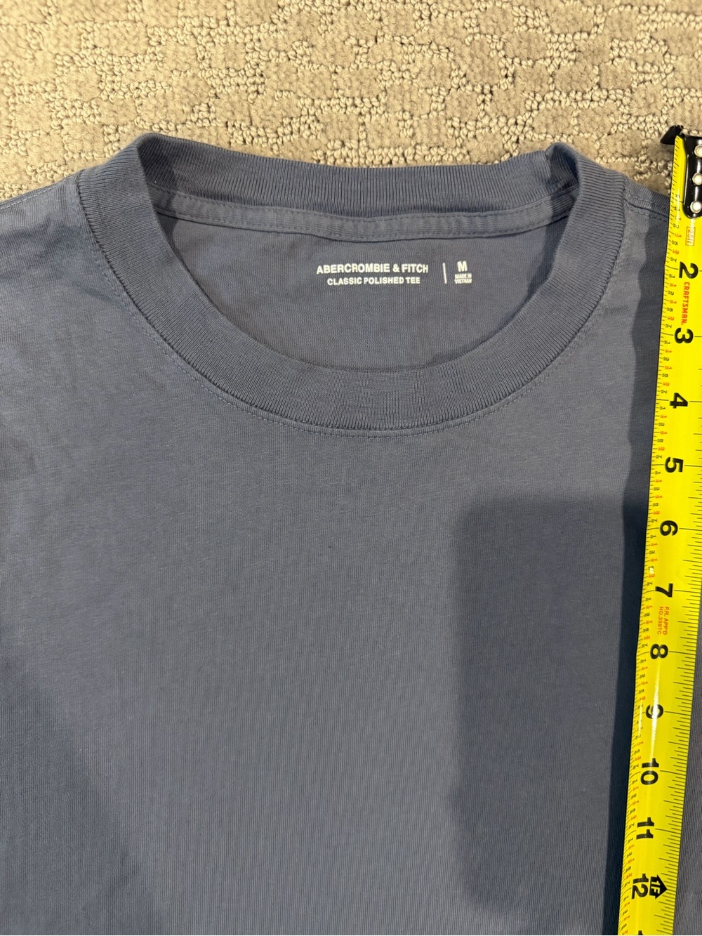 Abercrombie & Fitch Men's Short Sleeve Crew Tee - Slate Gray - Picture 2 of 2